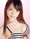 Tender asian kitty in nice bikini makes her beautiful exotic eyes on you