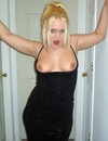 Blond babe teasing her itching twat