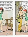 Smudgy action in comics with brunette tying her professor and masturbating in front of him
