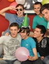 Teenage gay boy Julian and friends celebrate his 18th birthday and go topless at