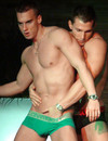 Sexy bodied gay pole dancers bare it all making no secret of their dicks