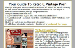 Visit Guide 2 Vintage Porn