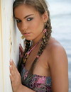 Cracking babe Verunka wears nothing but skimpy tunic when stripping in the port