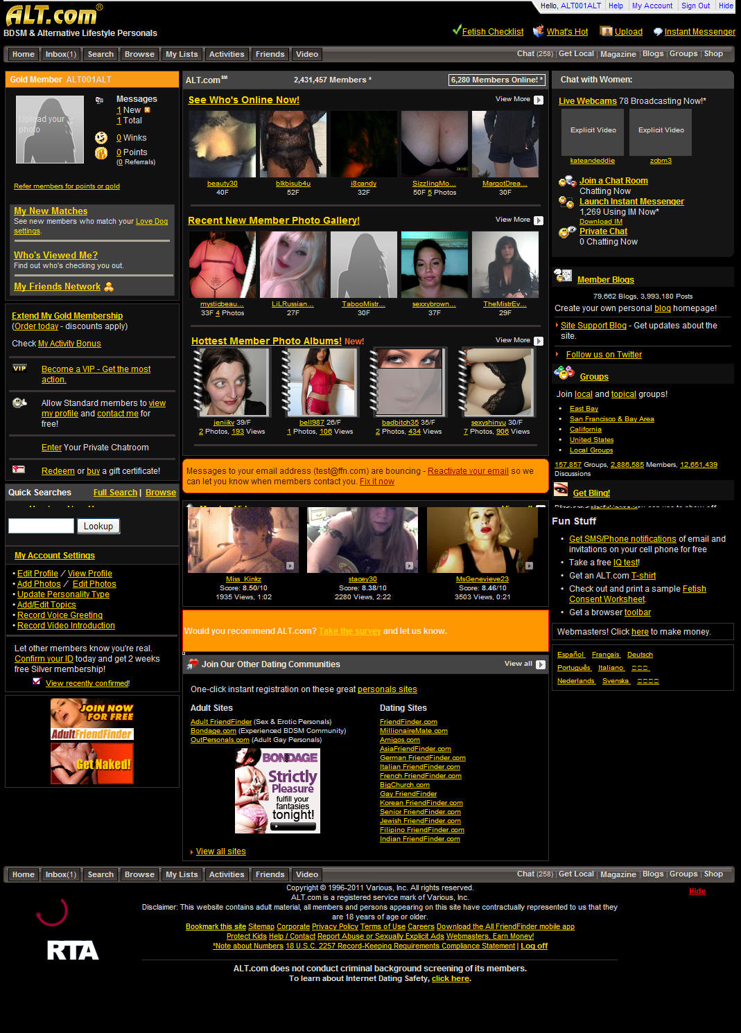 Bondage personal homepage