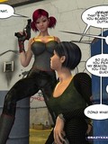 3D ladies with guns looking for enemies to kills them as sexy as possible
