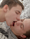 Young gay boyfriends kiss passionately and have anal fun in the afternoon