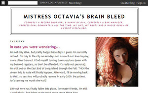 Visit Mistress Octavia`s Brain Bleed